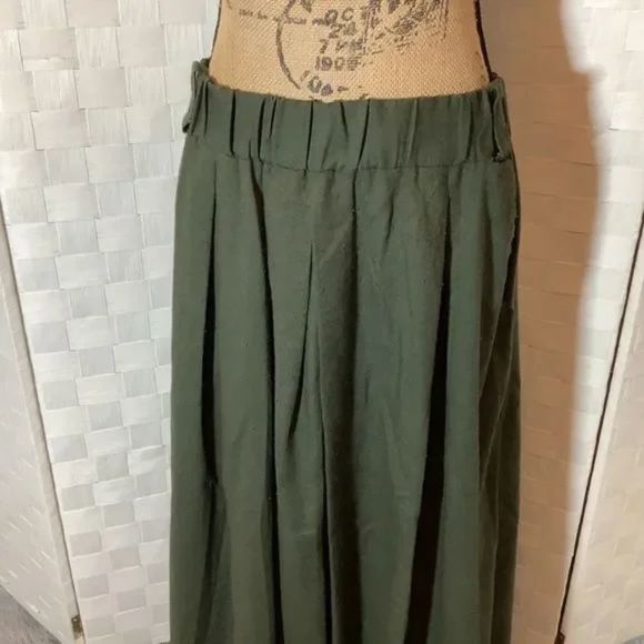 Vintage army green full skirt cosplay handmaids tale size 13/14 - Picture 2 of 8